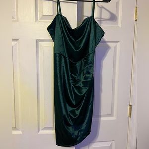 Emerald green holiday dress
